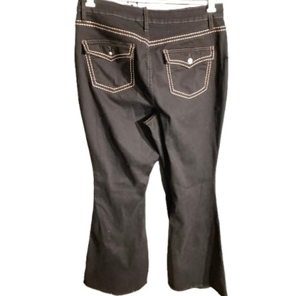 Fashion Nova Super Flare Jeans Women’s 16 — High Rise, Raw Hem, Statement Style