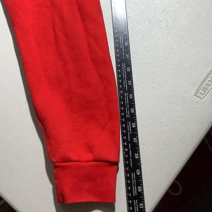 Profit Minded Men's M Red Social Security Zip Up Hoodie Streetwear
