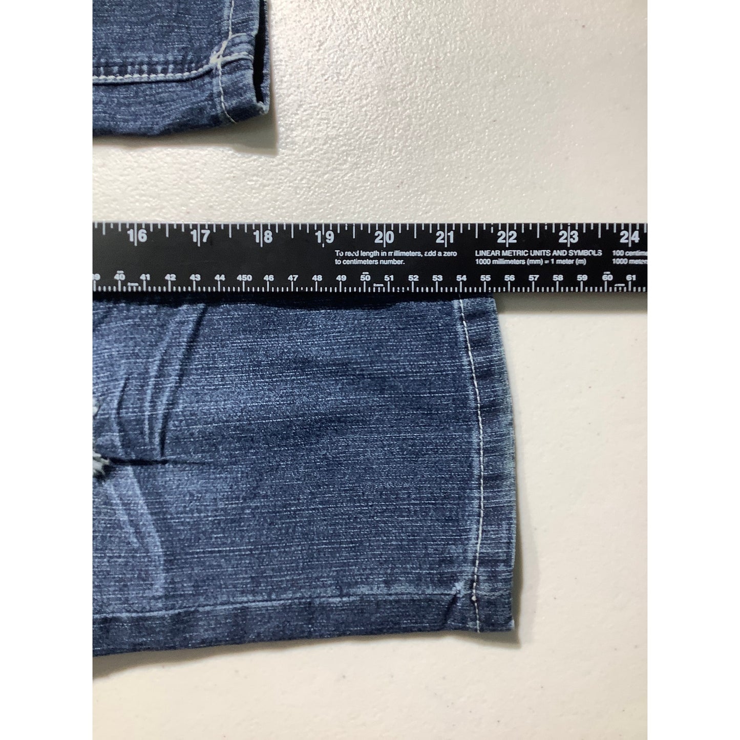 Almost Famous Distressed Denim Capris Kids – Capri, Distressed, Embellished