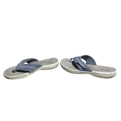 Clarks Cloudsteppers Brinkley Flip Flops Women’s 8 — Casual, Comfort, Summer