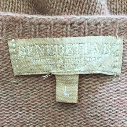 Benedetta B Pink Wool-Cashmere Sweater Size L - Minimalist, Cozy, Elegant