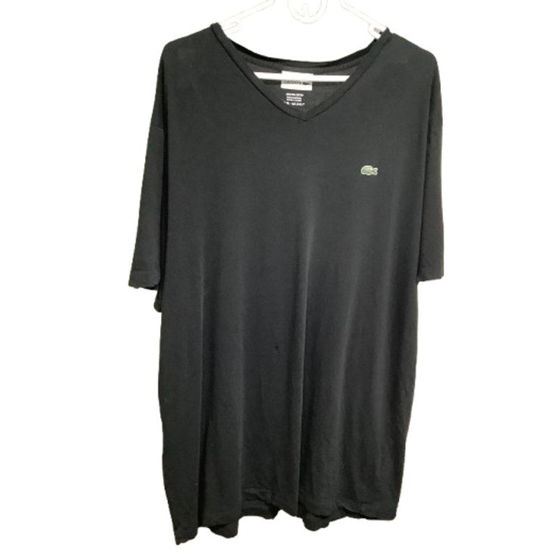 Lacoste Men's Black T-Shirt 100% Pima Cotton 2X Minimalist, Casual, Comfortable