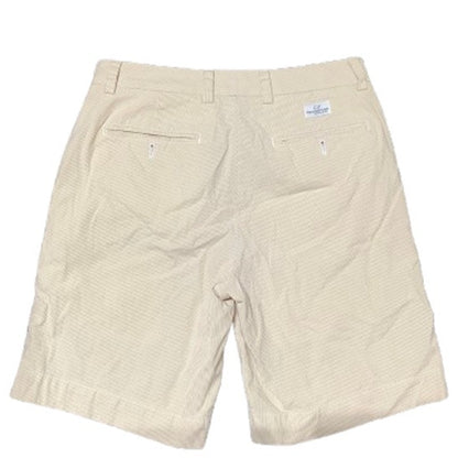 Vineyard Vines Striped White and Tan Breaker Shorts 30 - Preppy, Comfy, Classic