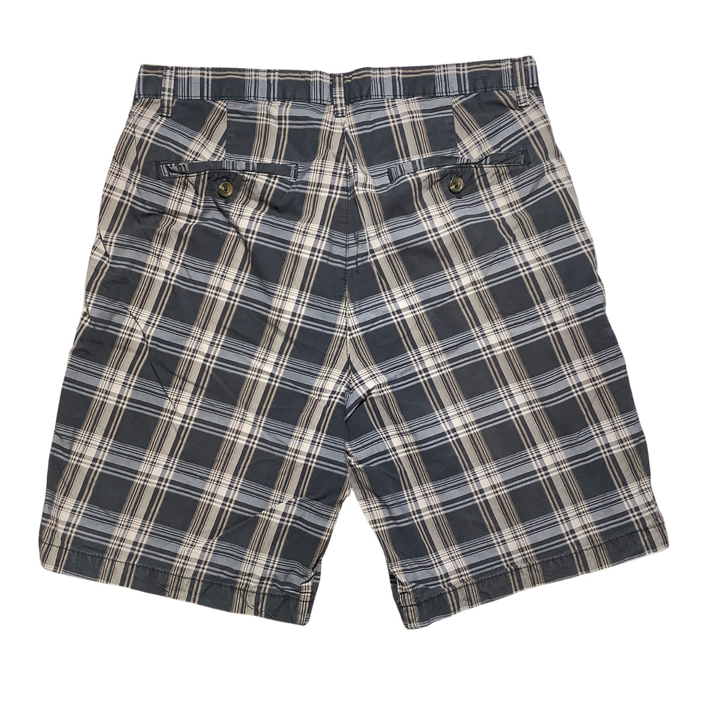Saddlebred Plaid Shorts Men's Size 34W — Flat Front, Casual, Classic