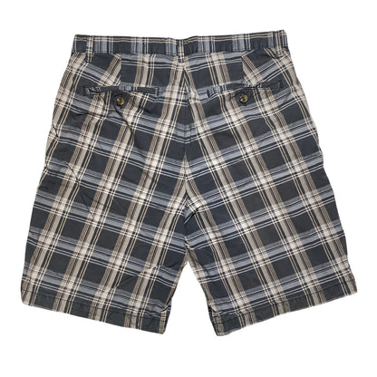 Saddlebred Plaid Shorts Men's Size 34W — Flat Front, Casual, Classic