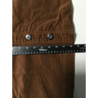 Cabi Women's Brown Skirt with Black Buttons, Size 6 – Elegant, Versatile, Chic