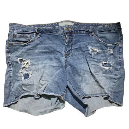 Torrid Distressed Denim Cutoff Shorts Women’s Size 20 — Casual, Trendy, Summer