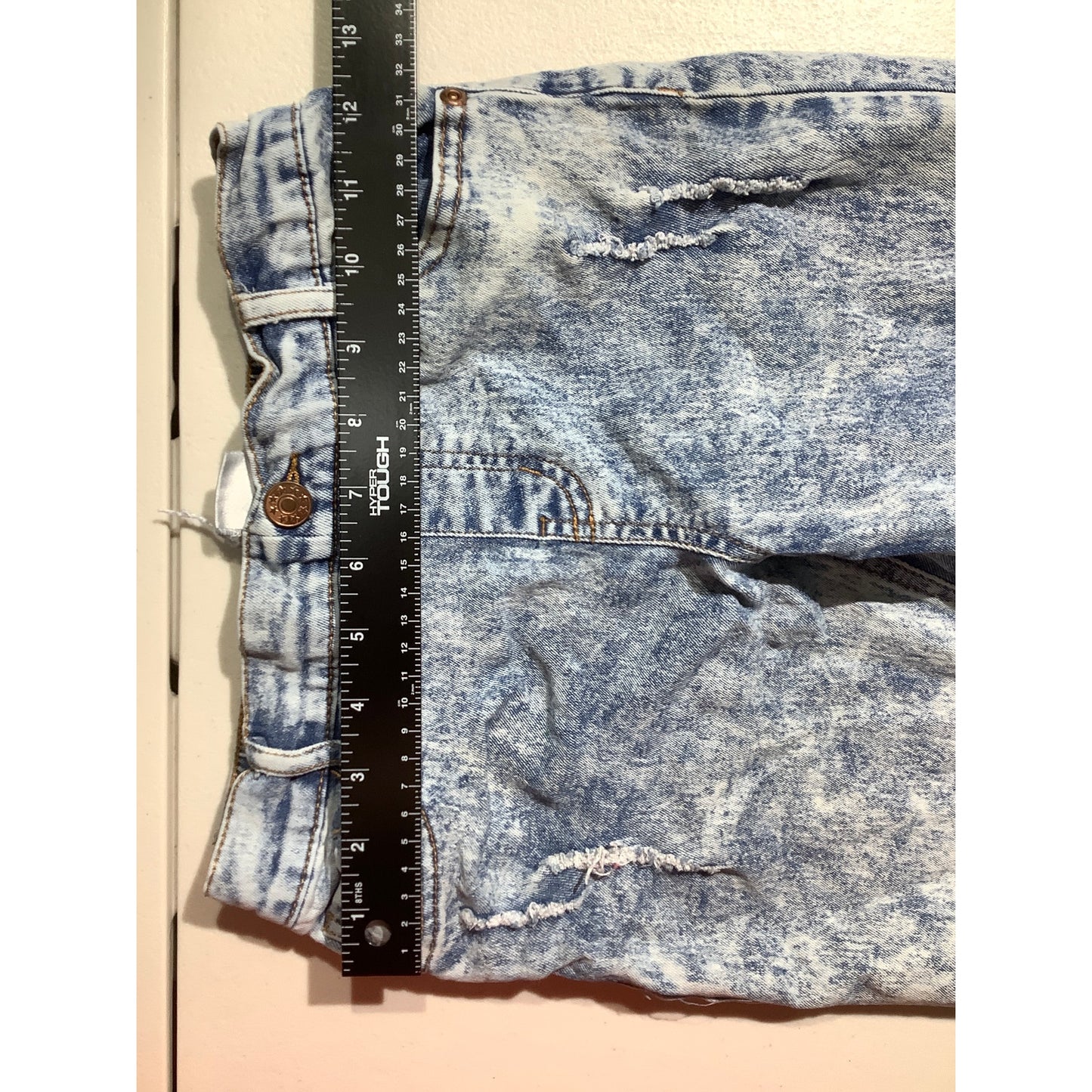 Liberty Valor Kids’ Jeans Size L 14/16 — Blue, Acid-Wash, Distressed