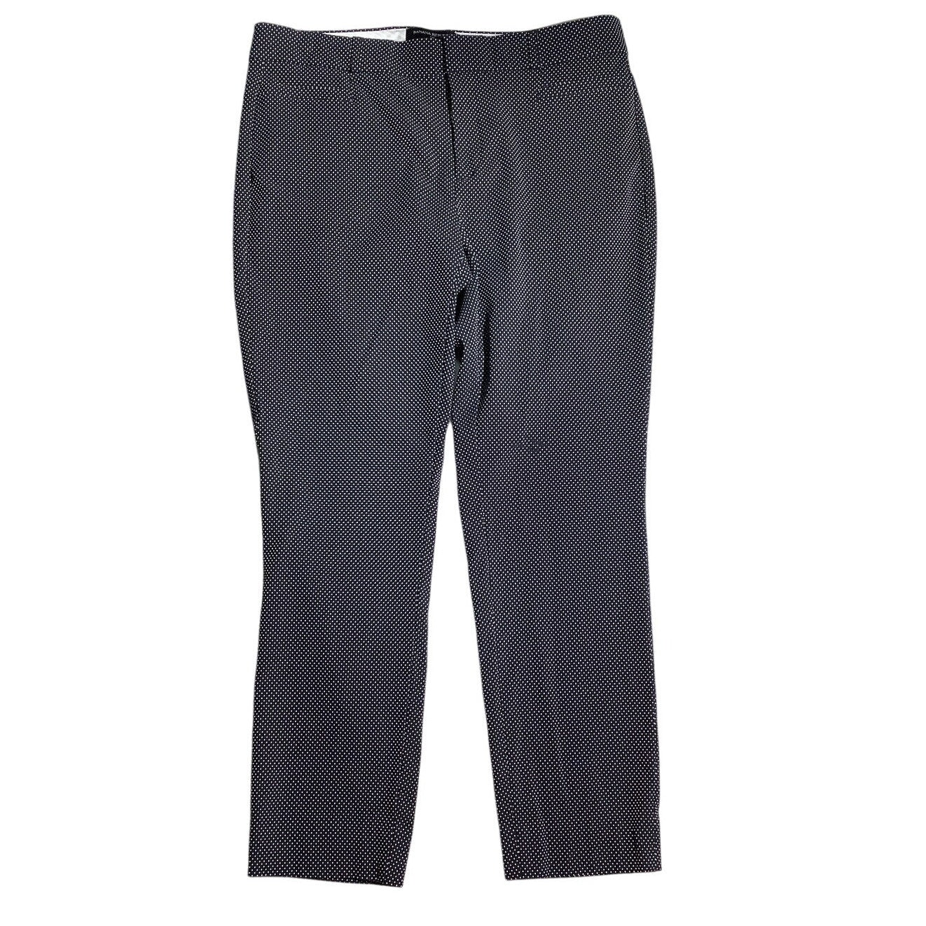 Banana Republic Polka Dot Sloan Pants Women Size 4 — Slim Fit, Workwear, Stretch