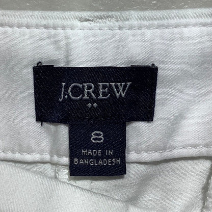 J.Crew White Flat-Front Chino Shorts Women’s 8 — Preppy, Classic, Summer