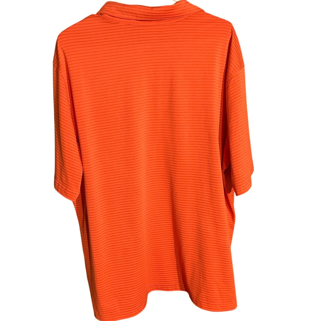 Walter Hagen Men’s XL Orange Striped Golf Polo — Preppy, Sporty, Classic