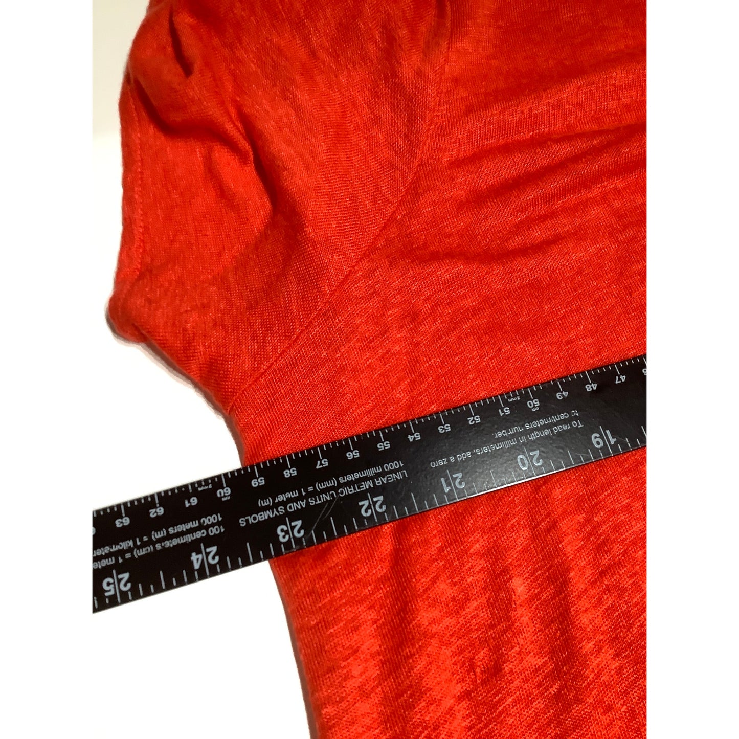 Tahari 100% Linen Orange Shirt - Size 1X - Boho, Minimalist, Casual