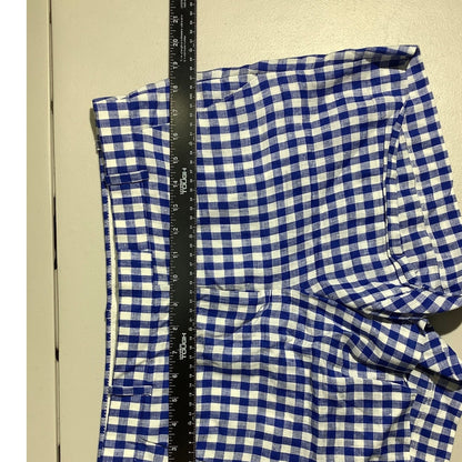 J.Crew Gingham Linen Lightweight Shorts Women’s Size 8 — Preppy, Coastal, Summer