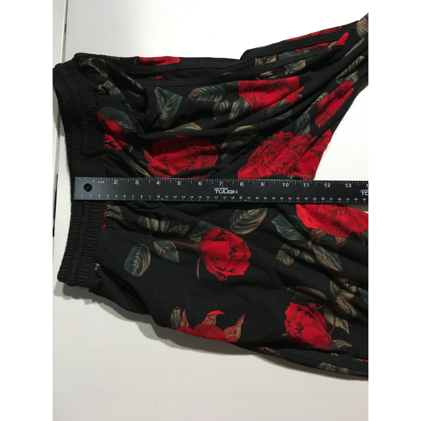 Indero Black Rose Joggers Size SM - Coquette, Streetwear, Loungewear