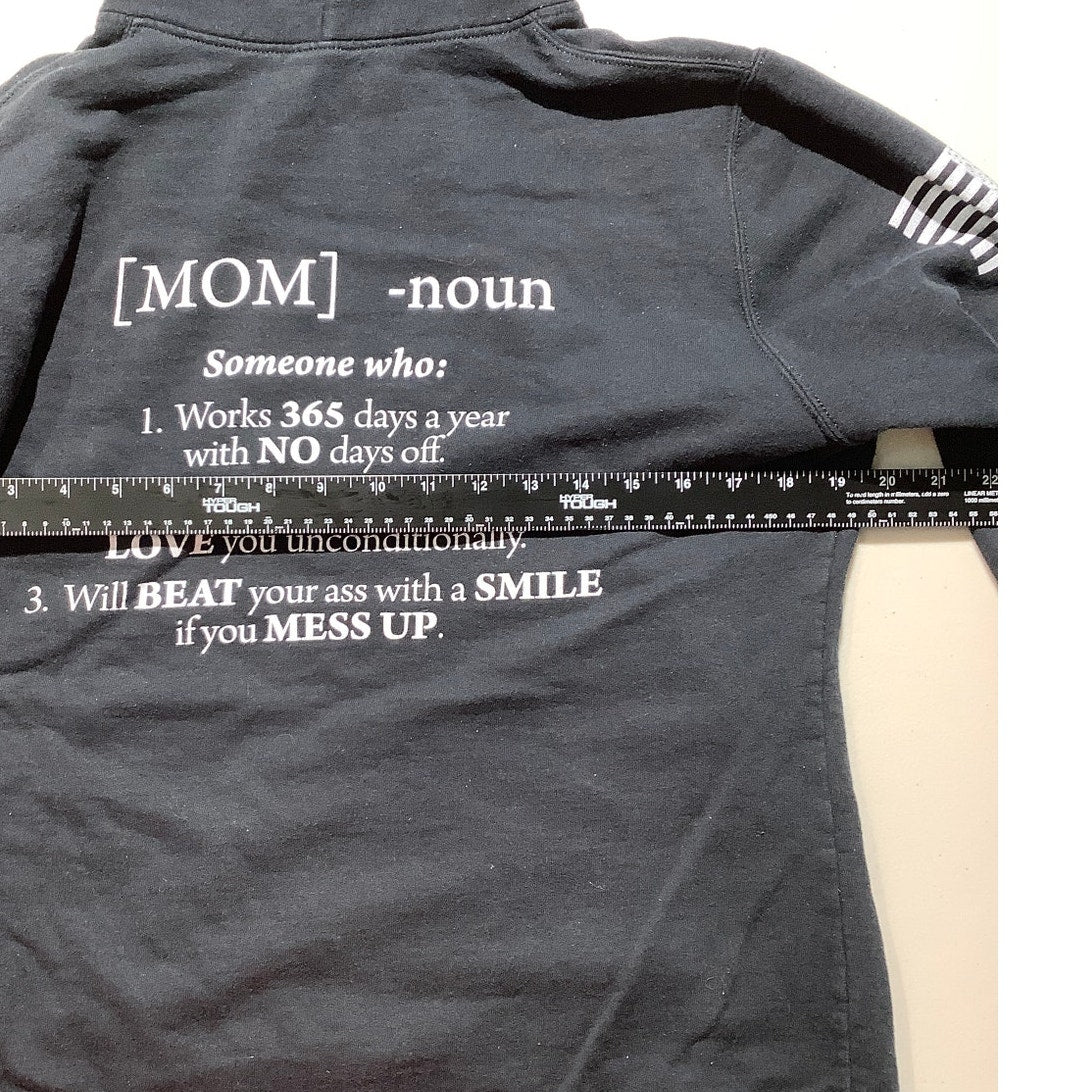 Grunt Style “MOM” Hoodie Women’s Size Large – Graphic, Patriotic, Funny