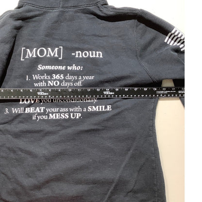 Grunt Style “MOM” Hoodie Women’s Size Large – Graphic, Patriotic, Funny
