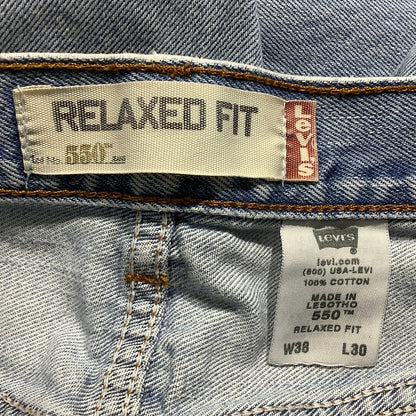 Levi’s 550 Relaxed Fit Jeans Men’s Size 38W x 30L – Vintage, Light Wash, Cotton