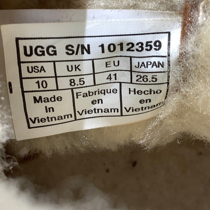 UGG Quincy Chestnut Suede Boots Women’s Size 10 – Cozy, Lace-Up, Shearling