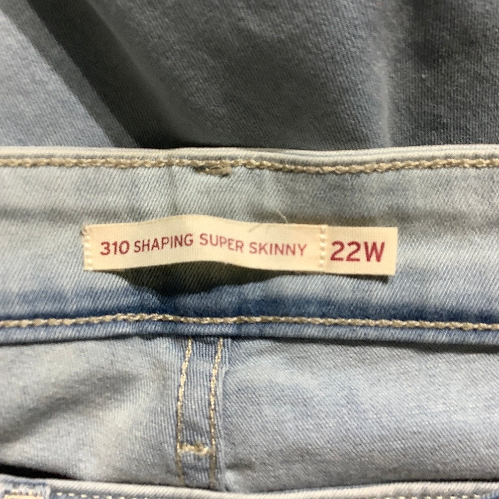 Levi’s 310 Shaping Super Skinny Jeans Women’s 22W – Casual, Stretch, Flattering
