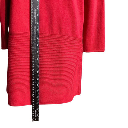 Talbots Red Open Front Cardigan Women’s Size SP — Classic, Wool, Timeless