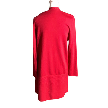 Talbots Red Open Front Cardigan Women’s Size SP — Classic, Wool, Timeless