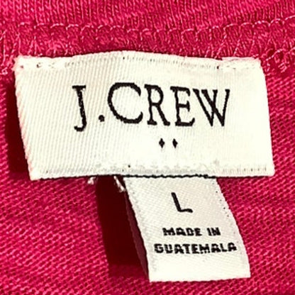 J.Crew Hot Pink Tie Waist Dress Size L - Feminine, Casual, Chic