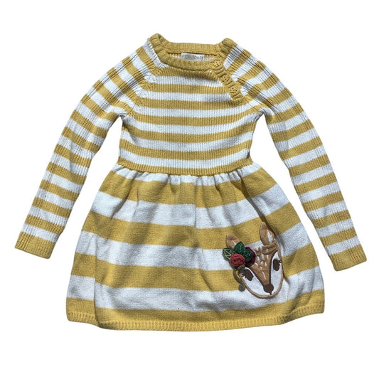 Cynthia Rowley Sweater Dress Child Size 3T – Cozy, Striped, Woodland