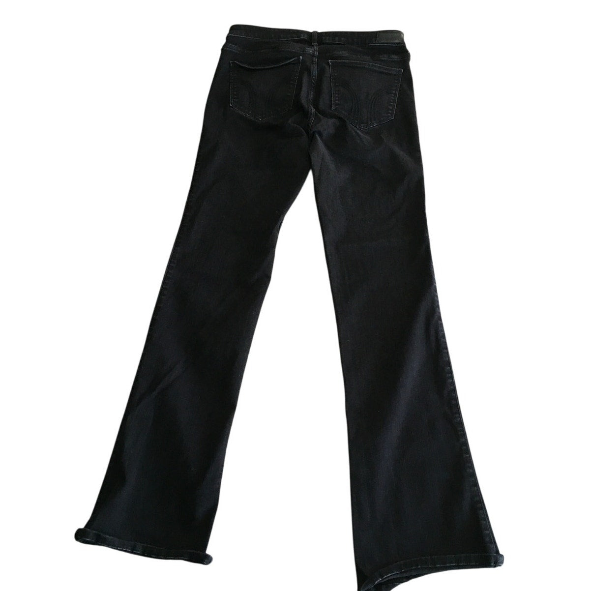 Hollister Men's Black Mid-Rise Bootcut Jeans 30W x 33L – Soft, Stretch, Denim