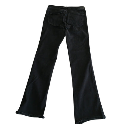 Hollister Men's Black Mid-Rise Bootcut Jeans 30W x 33L – Soft, Stretch, Denim