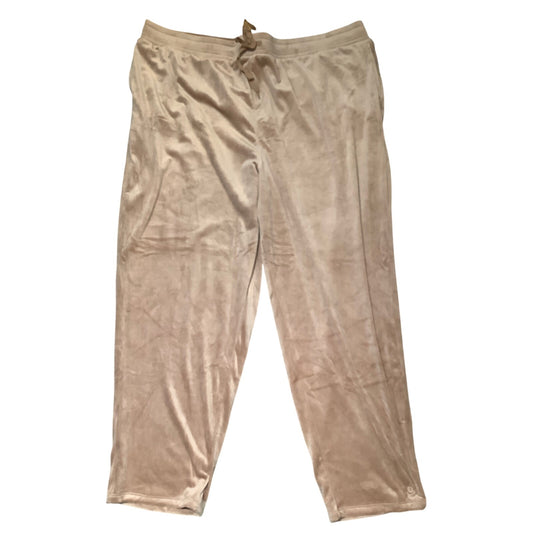 Cuddl Duds Gold Velour Sweatpants, Size 3X – Cozy, Loungewear, Minimalist