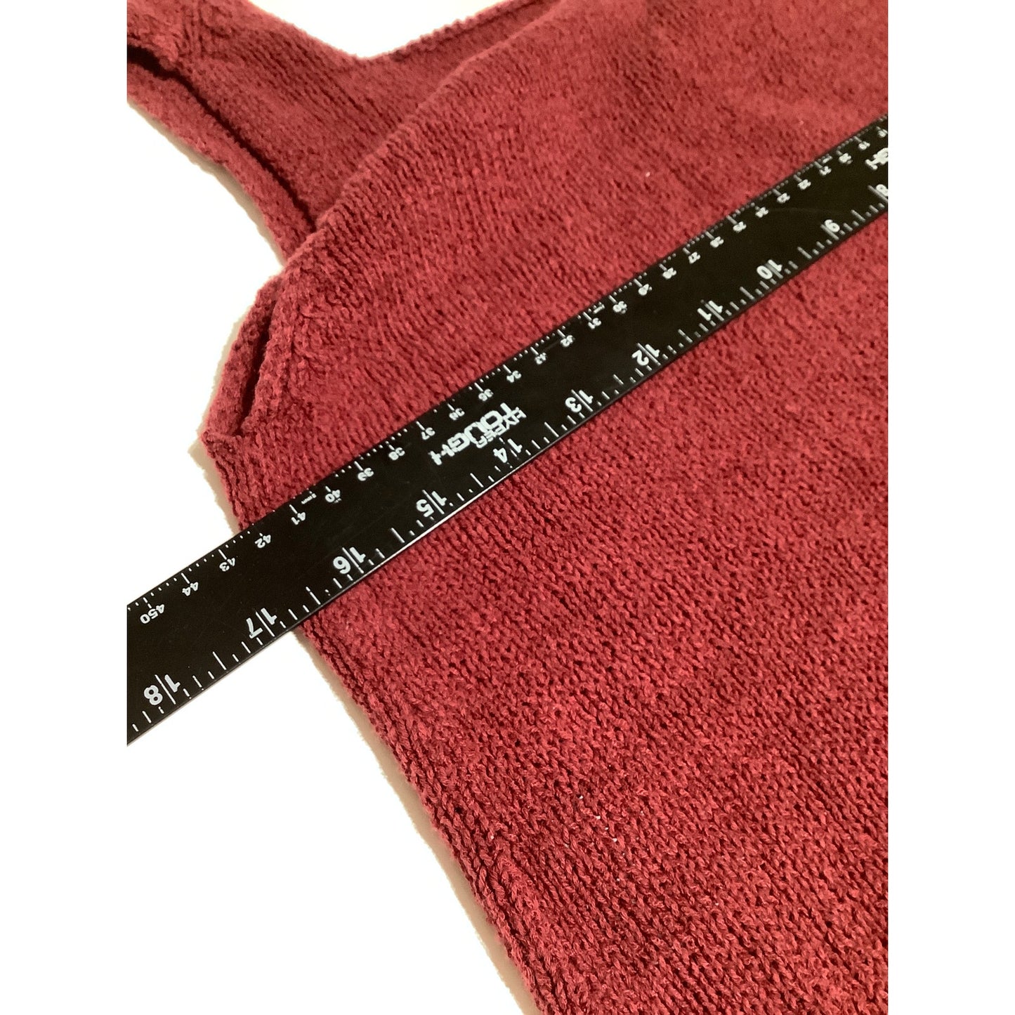 Eileen Fisher Maroon Sweater Tank S - Minimalist, Chic, Cozy