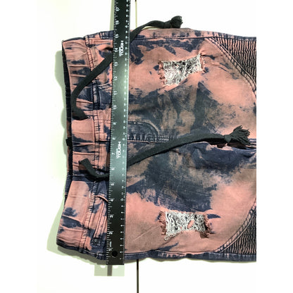 American Bazi Distressed Biker Jeans Women M — Slim Fit, Moto, Streetwear