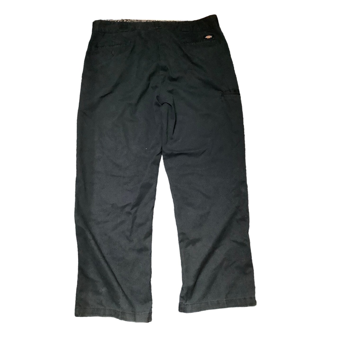 Dickies Men's Black Cargo Pants, Size 40x32 Relaxed Straight, Durable, Workwear