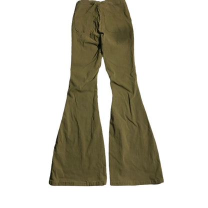 JC & JQ Olive Drab Bellbottom Jeans Size LG - Y2K, Boho, Streetwear