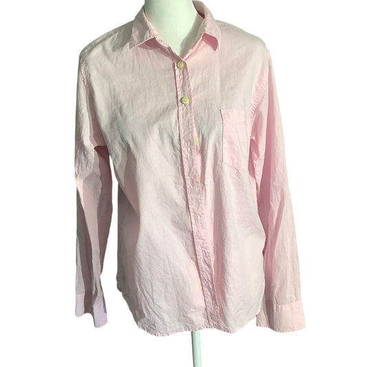 Tradlands Light Pink Button Down Shirt Size M – Minimalist, Preppy, Coquette