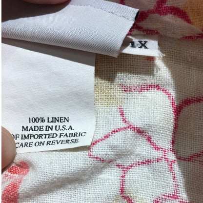 Hot Cotton Woman Floral Linen Shirt Size 1X – Cottagecore, Coastal, Summer
