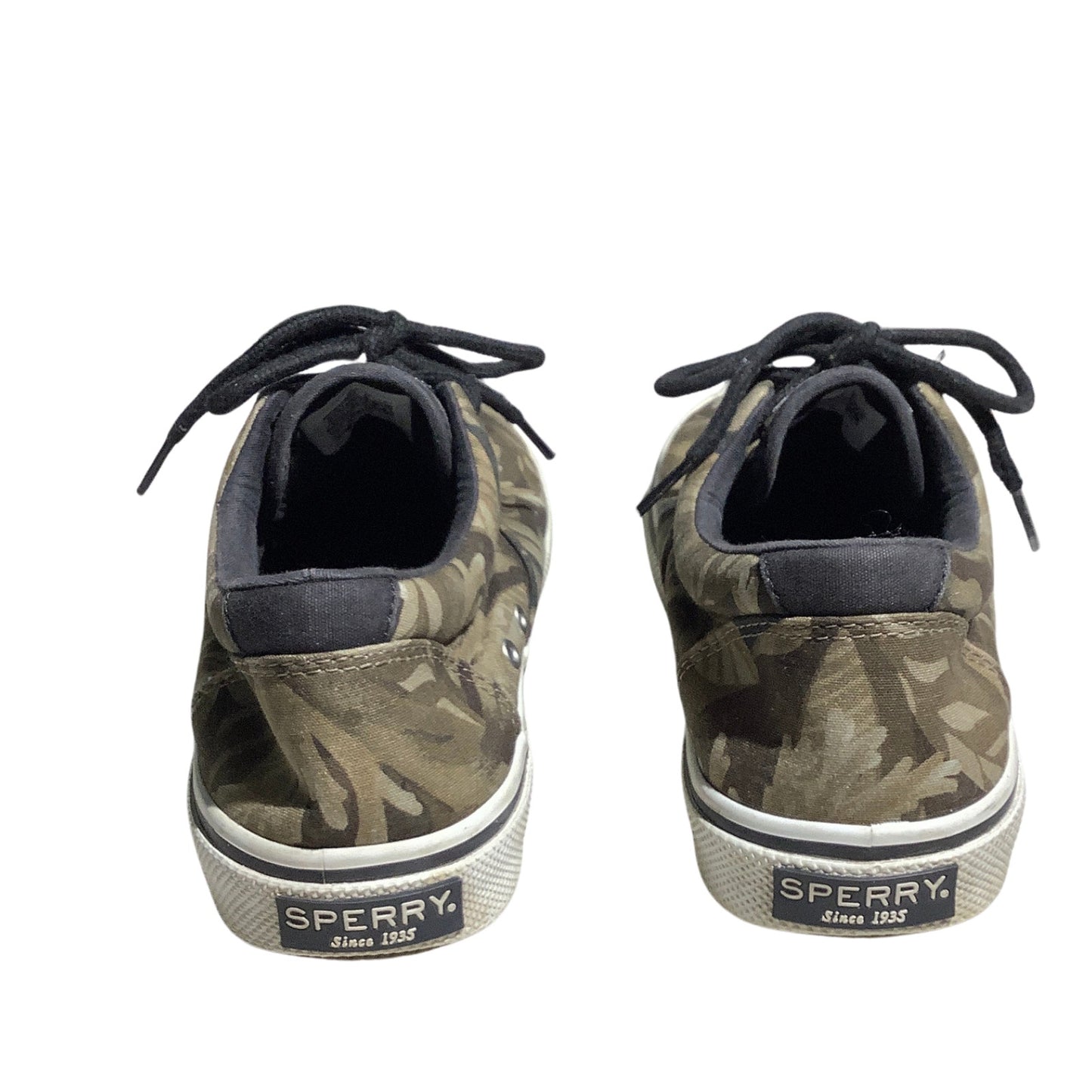 Sperry Leaf Pattern Canvas Sneakers Men 8.5 — Casual, Memory Foam, Boat Style