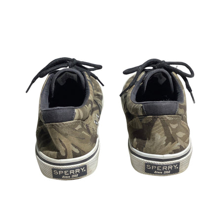 Sperry Leaf Pattern Canvas Sneakers Men 8.5 — Casual, Memory Foam, Boat Style