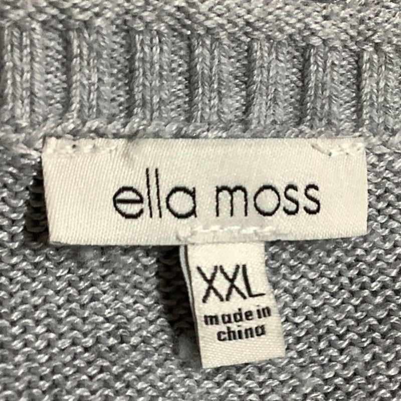 Ella Moss Silver Sweater, Size 2XL – Minimalist, Elegant, Versatile