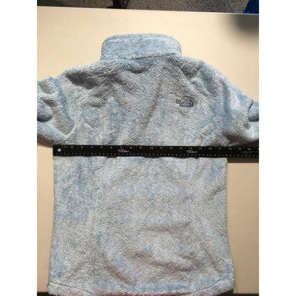 The North Face Light Blue Full-Zip Fleece Jacket Size S - Cozy, Outdoor, Casual