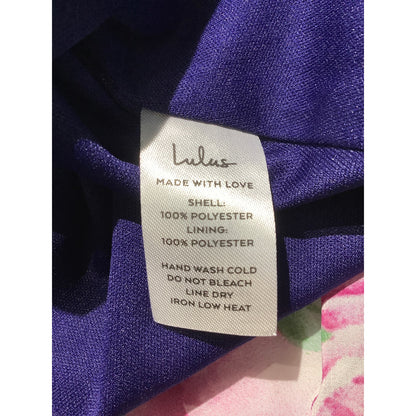 Lulus Floral Maxi Dress Women’s Size Small – Purple, Sleeveless, V-Neck