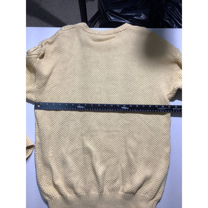 John Ashford Cable Knit Sweater Men’s Large – Classic, 100% Cotton, Crew Neck