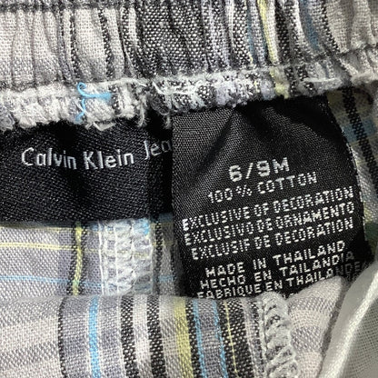 Calvin Klein Infant Shorts Size 6/9 Months – Plaid, Cotton, Lightweight