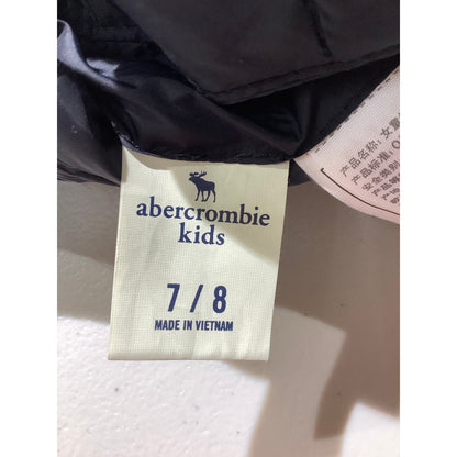 Abercrombie & Fitch Kids Black Puffer Jacket 7/8 – Lined, Hooded, Winter Coat