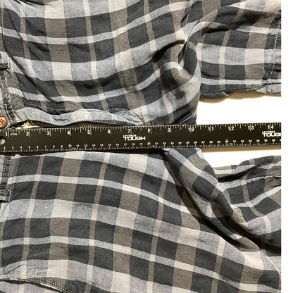 Tommy Bahama Blue Plaid Shorts Men’s Size 33W — Casual, Lightweight Summer Fit