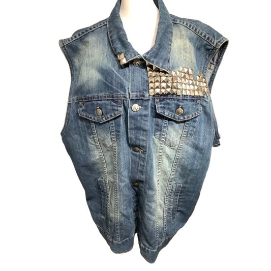 SOUTHPOLE Denim Vest 5X Big & Tall - Streetwear, Grunge, Edgy