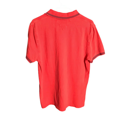 Tommy Hilfiger Men's Medium Red 100% Cotton Custom Fit Polo Shirt
