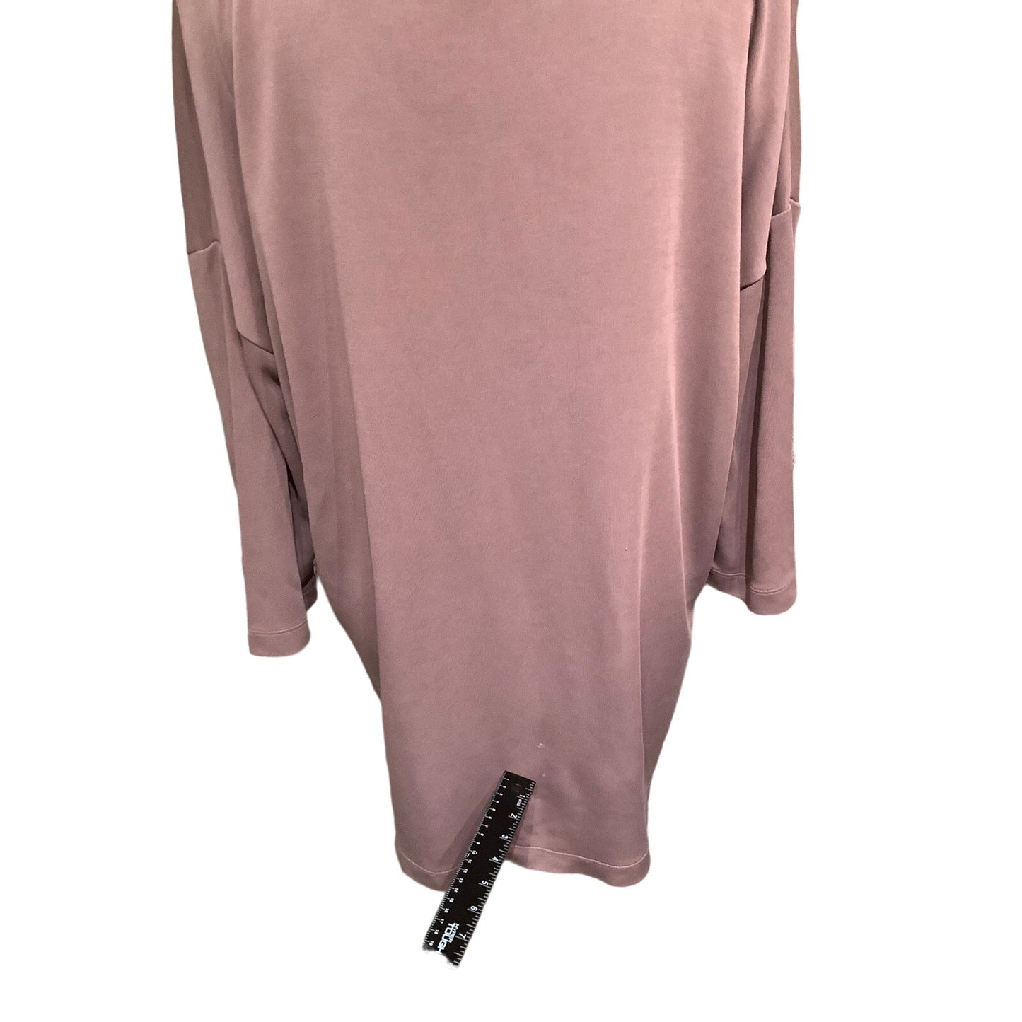 Pure Jill Women's Tunic M Mauve 3/4 Sleeve Relaxed Fit V-Neck