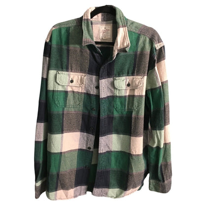 American Eagle Men's XL Flannel Shirt – Grunge, Cozy, Casual