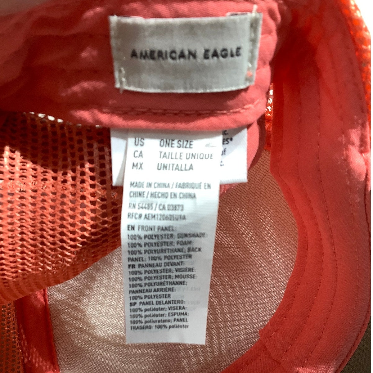 American Eagle Ramones Trucker Hat One Size – Retro, Mesh, Adjustable